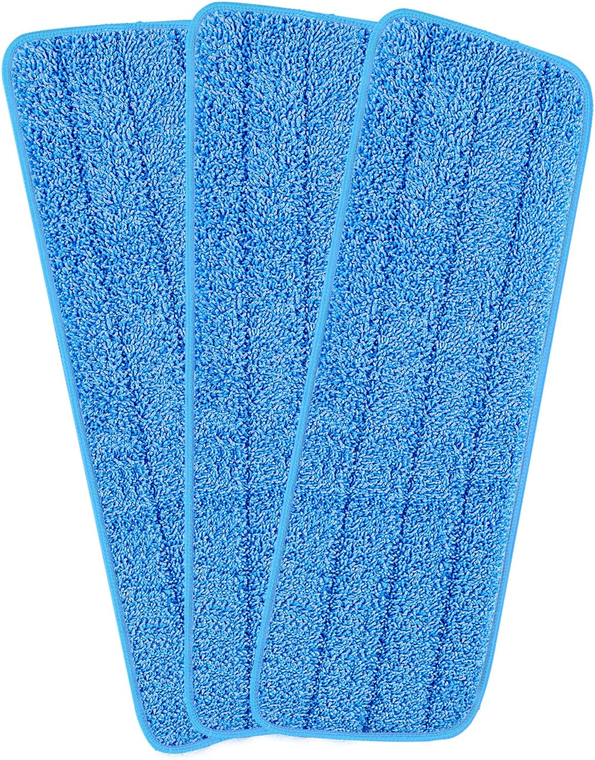 18" MICROFIBER PAD, BLUE W/ VELCRO, 1/EA
