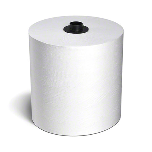 KRUGER WHITE ROLL TOWEL, 8"x1000", 6/CS, 01269