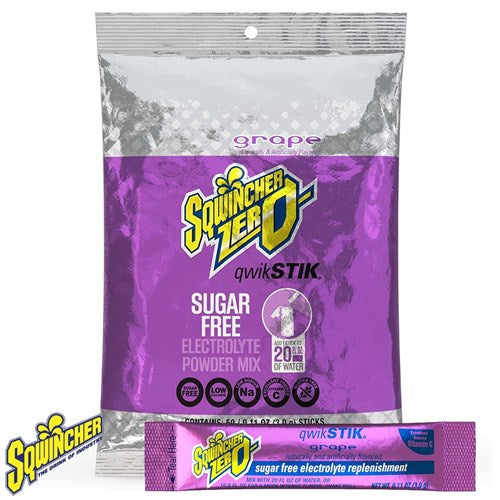 SQWINCHER ZERO QWIK STICK, GRAPE, 50/BAG