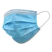 BLUE PROCEDURE FACE MASK, EAR LOOP, 500/CS