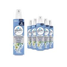 GLADE CLEAN LINEN AEROSOL, 8oz, 6/CS