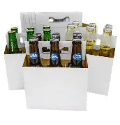 ICE N COLD 12oz BOTTLE CARRIER, WHITE, 50/PK