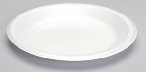 Genpak Celebrity 10.25" White Plate Polystyrene Foam 4 / 125 cs