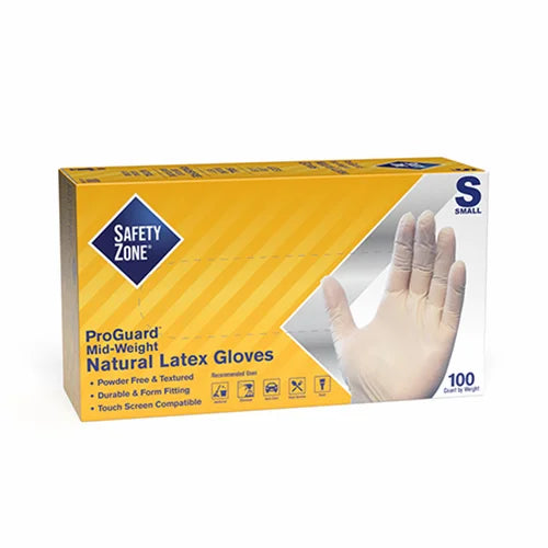 LATEX POWDER FREE NATURAL 5 MIL GLOVE SMALL