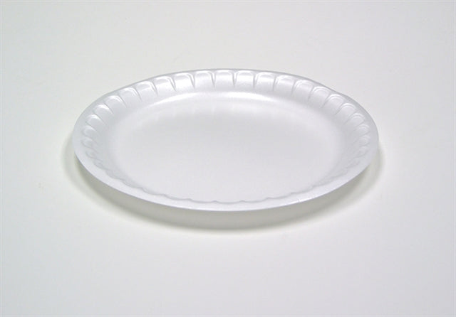 6" FOAM PLATE, WHITE, 1000/CS