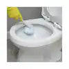 DELUXE TOILET BOWL MOP, 10" HANDLE, PLASTIC, WHITE, 1/EA